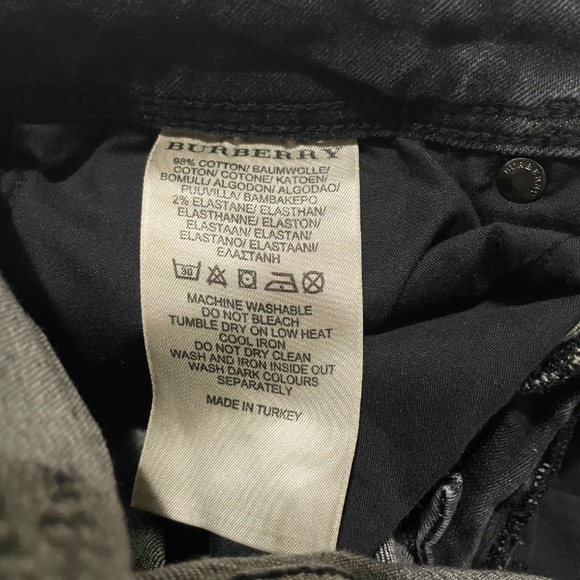 Burberry Brit Ladies Black Skinny Jeans Size 25 Zipper Accents - Picture 7 of 12